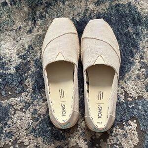 TOMS Women's Tan Espadrille Slip-Ons